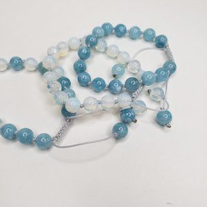 Aquamarine Opalite Bracelet Options